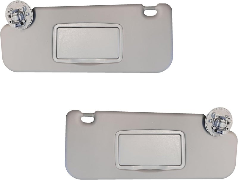 2M PLASTIC Sun Visor Fits for Chevy Cruze 2017-2018 Pair Set Left+Right Gray 2MPLASTIC 3 Screws (Gray Atmosphere) - Image 1